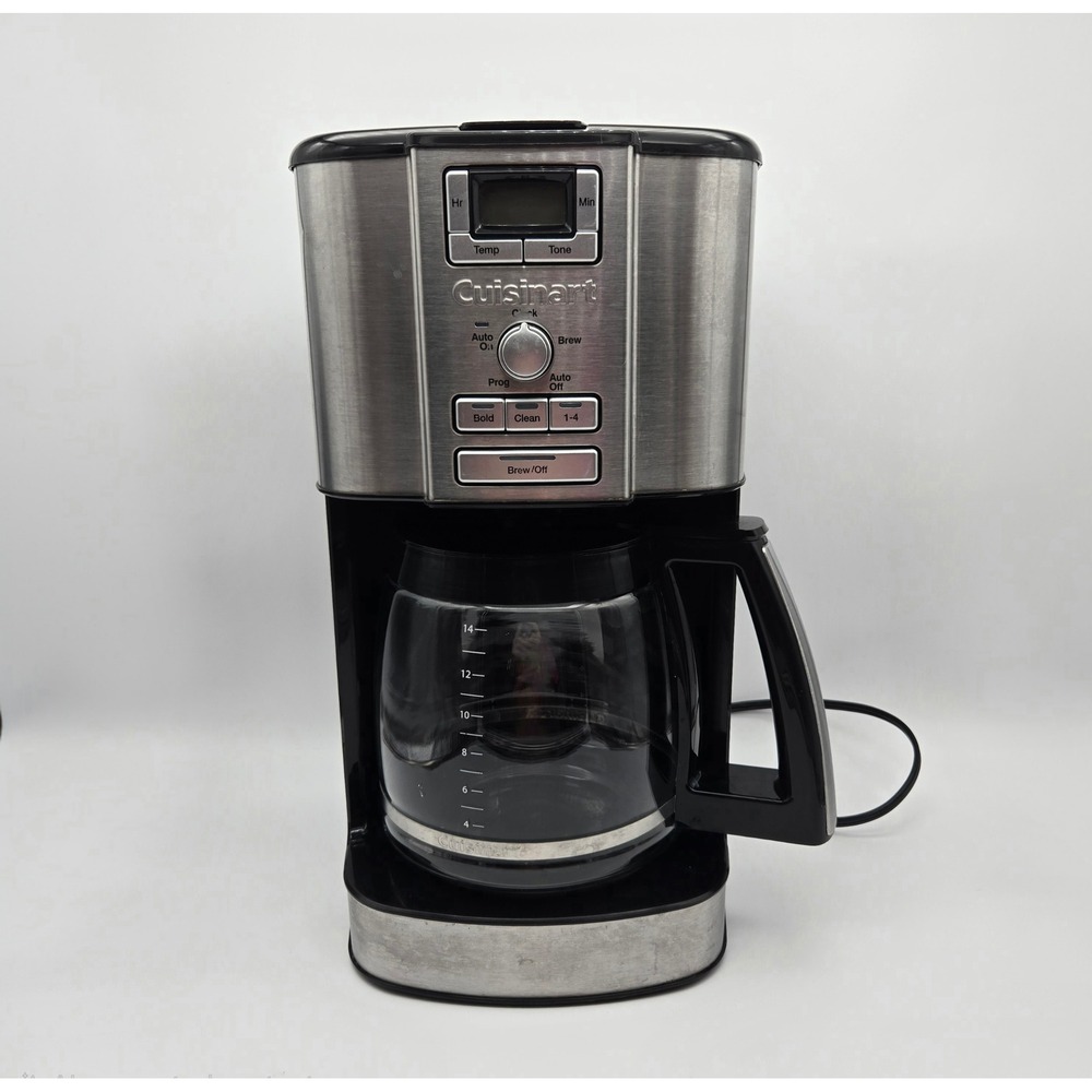 Cuisinart Coffee Maker 14-Cup Black Silver CBC-6500PC Programmable Brew Digital